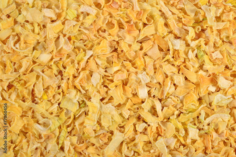 Dried onions background Dried onions background