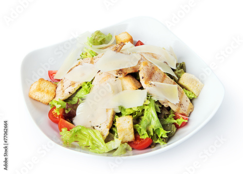 Restaurant food isolated - caesar salad