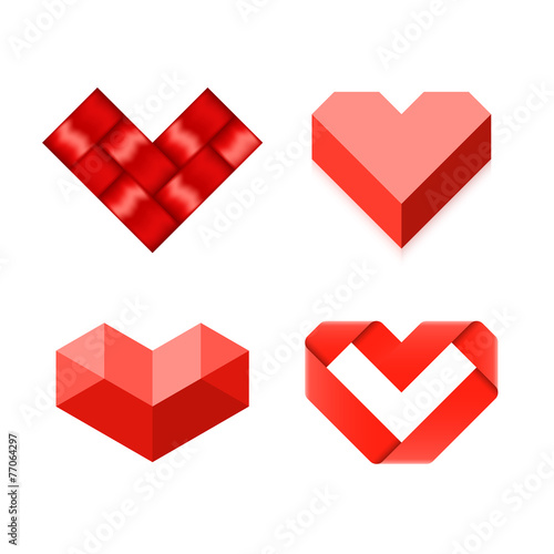 Heart shaped symbols