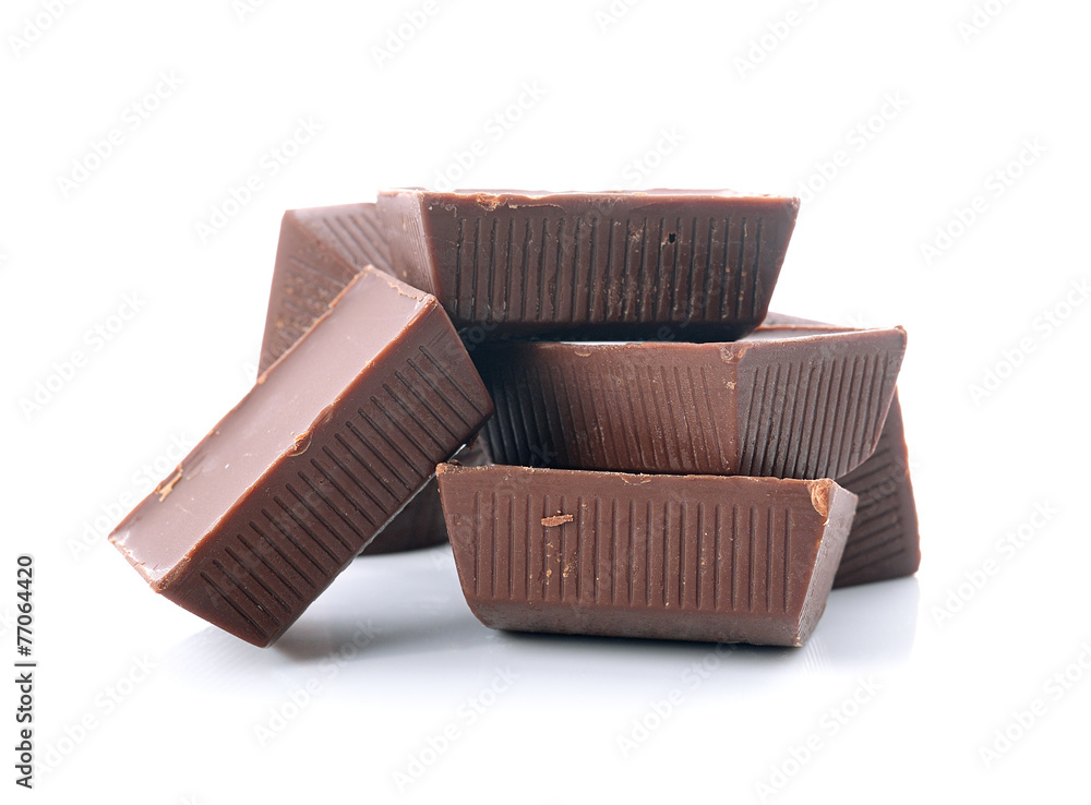 chocolate bar on a white background chocolate bar on a white background
