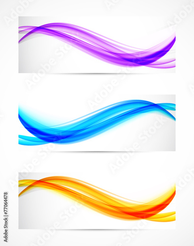 Set of banners