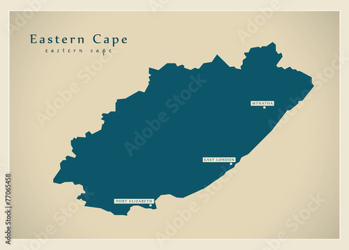 Modern Map - Eastern Cape ZA