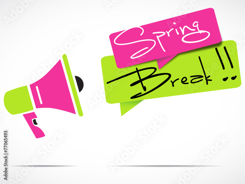 megaphone : spring break