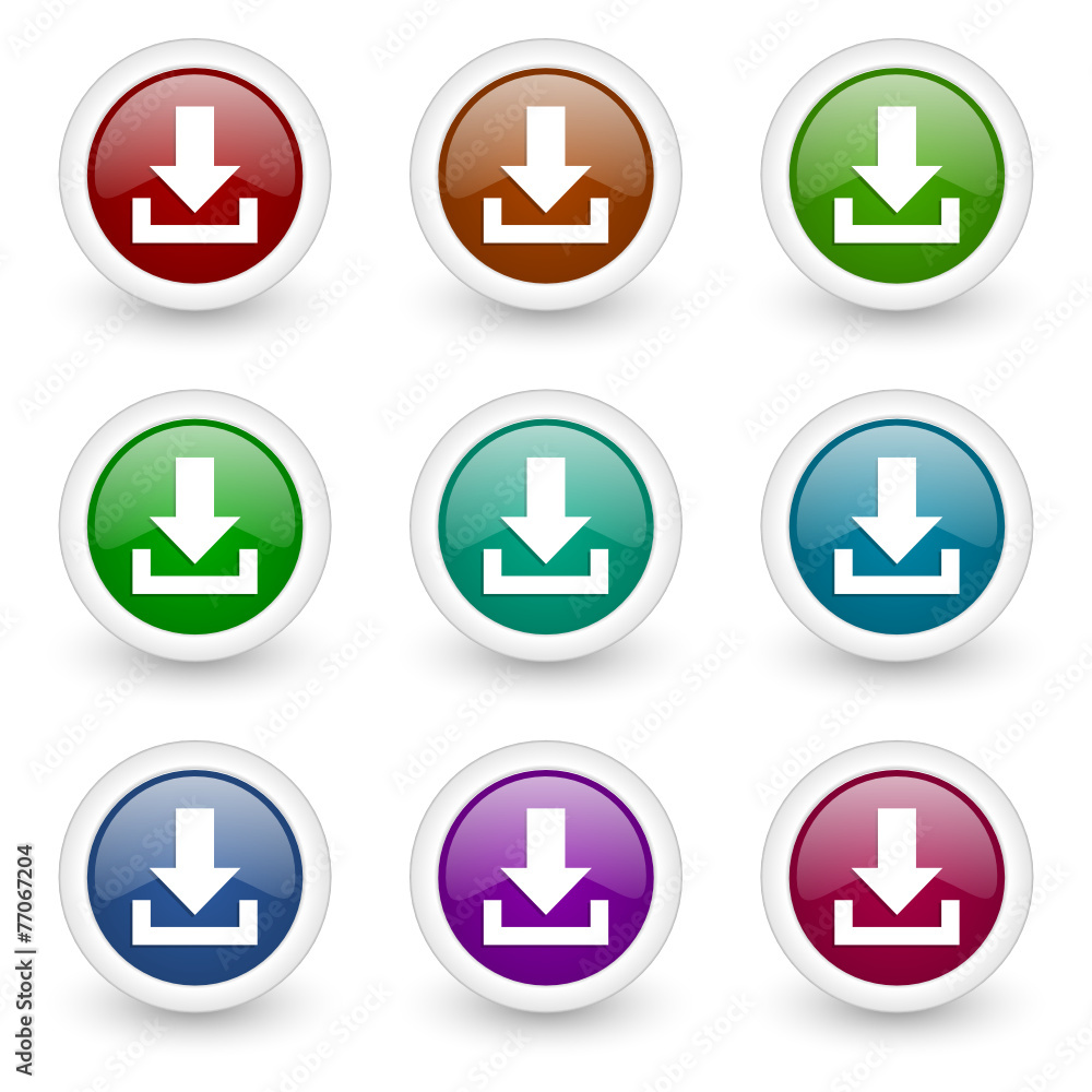 download web icons vector set download web icons vector set