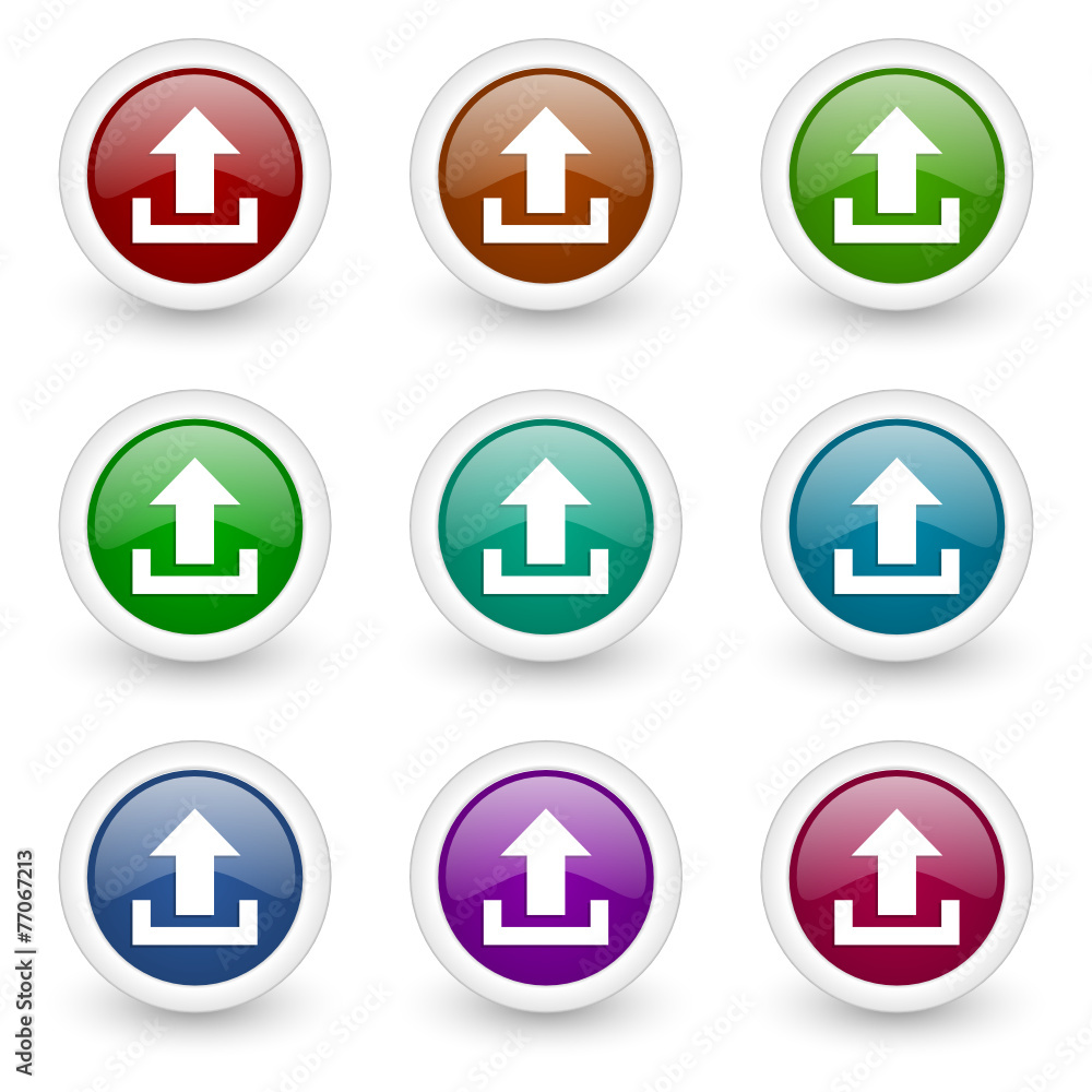 upload web icons vector set upload web icons vector set