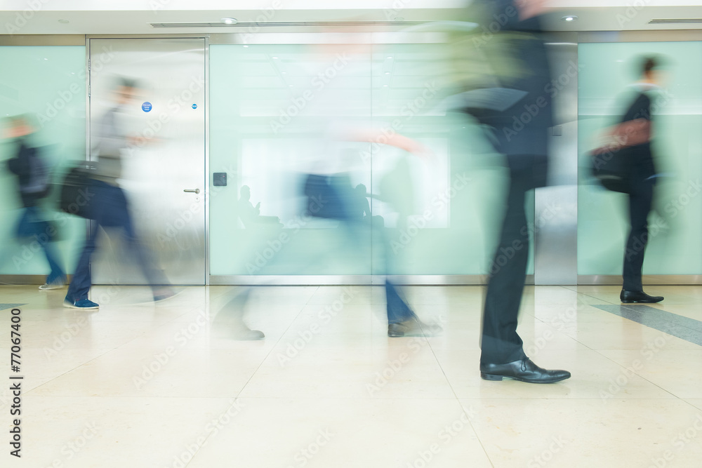 London Train Tube station Blur business people movement in rush London Train Tube station Blur business people movement in rush