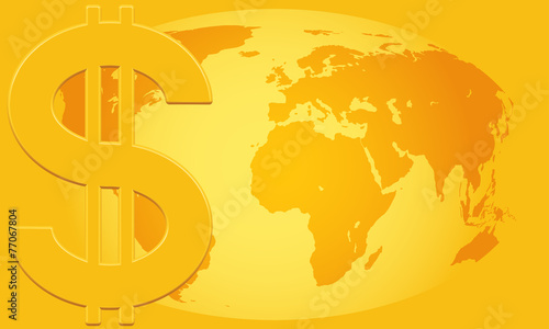 Dollar and Globe