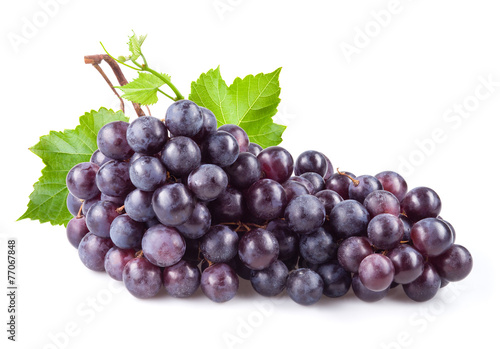 Dark grape isolated on white background