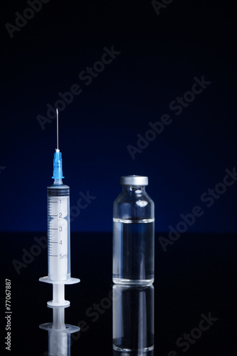 Syringe and vial photo