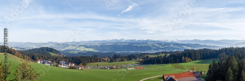 panoramic view of the Alps