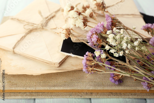 Vintage memories with dry flowers close up © Africa Studio
