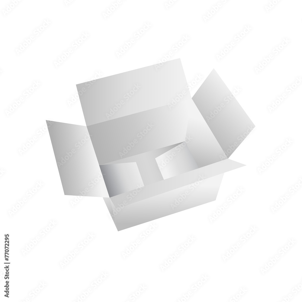 White gift carton box White gift carton box
