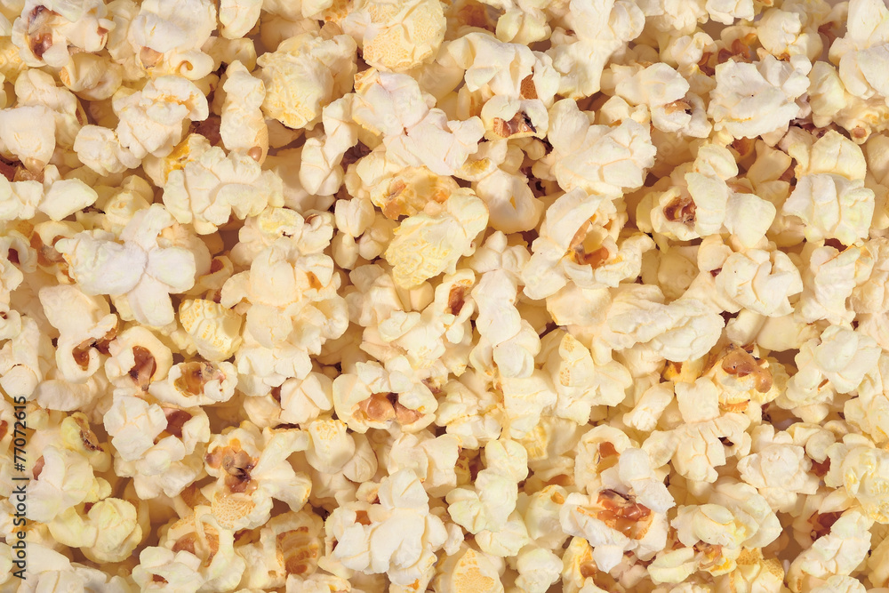 Fresh popcorn background Fresh popcorn background