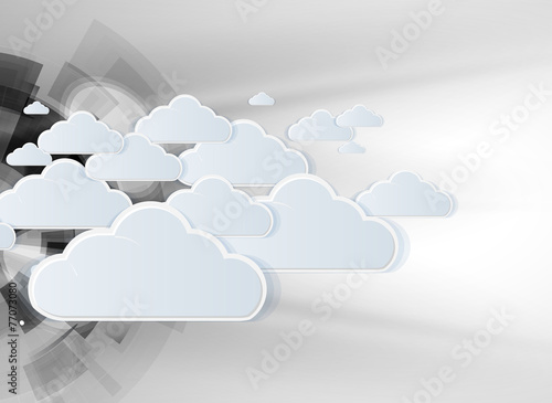 Integration technology with nature, sky. Best ideas for Business