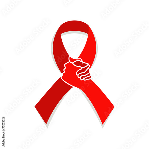 Red ribbon aids awareness