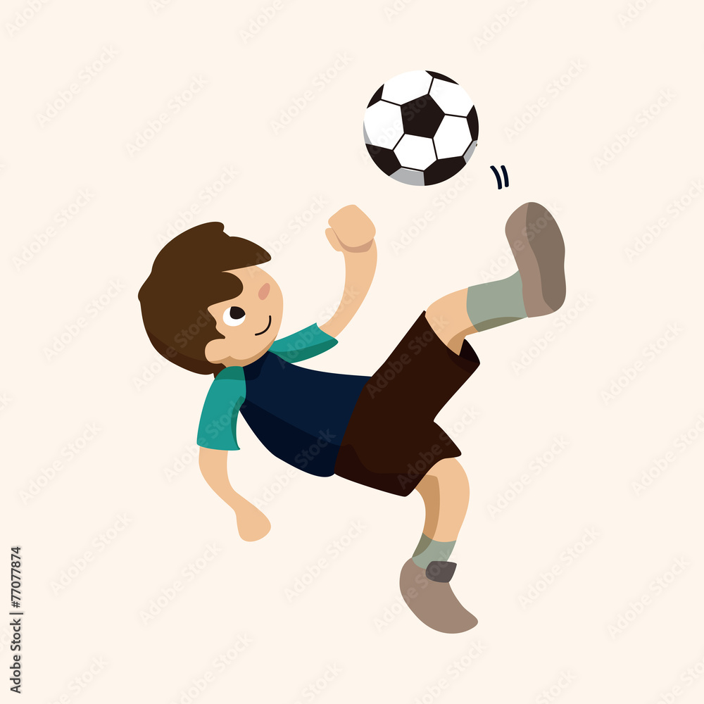 Sport soccer player theme elements vector,eps