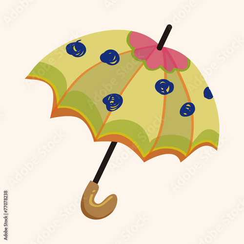 Umbrella theme elemets vector,eps