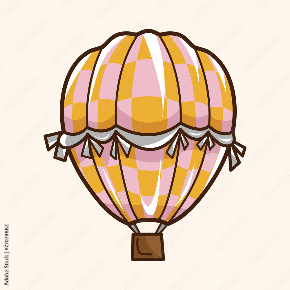 Obraz premium style hot air ballon theme elements vector,eps