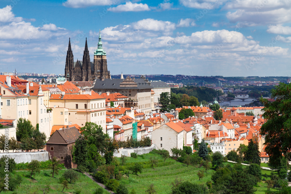 view of  Prague from Hradcany district