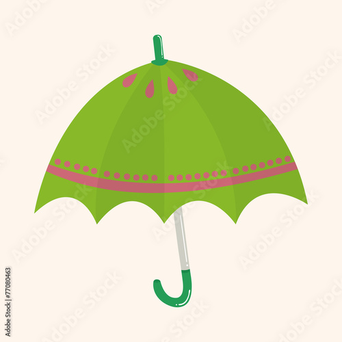 Umbrella theme elemets vector,eps