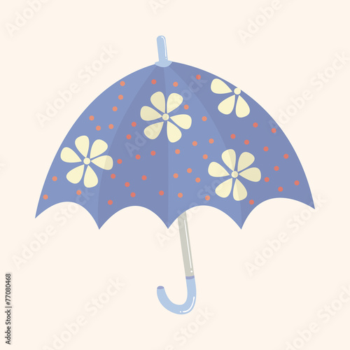 Umbrella theme elemets vector,eps