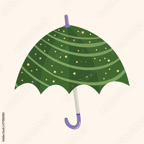 Umbrella theme elemets vector,eps