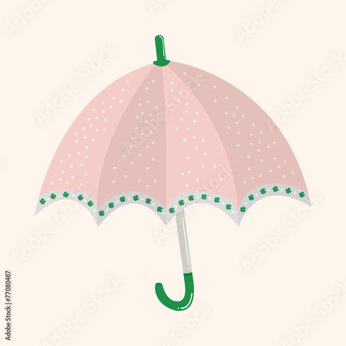 Umbrella theme elemets vector,eps