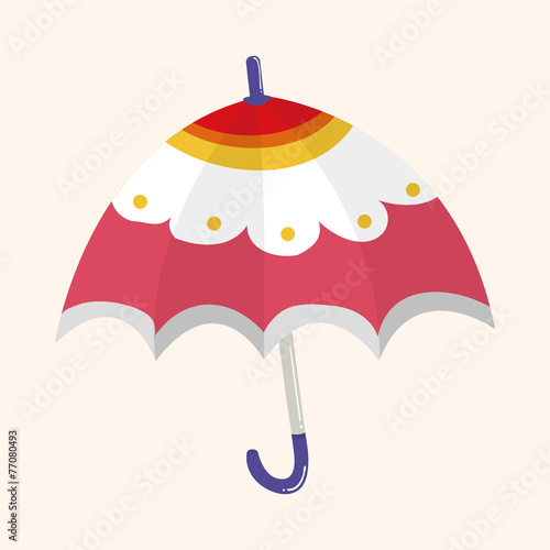 Umbrella theme elemets vector,eps
