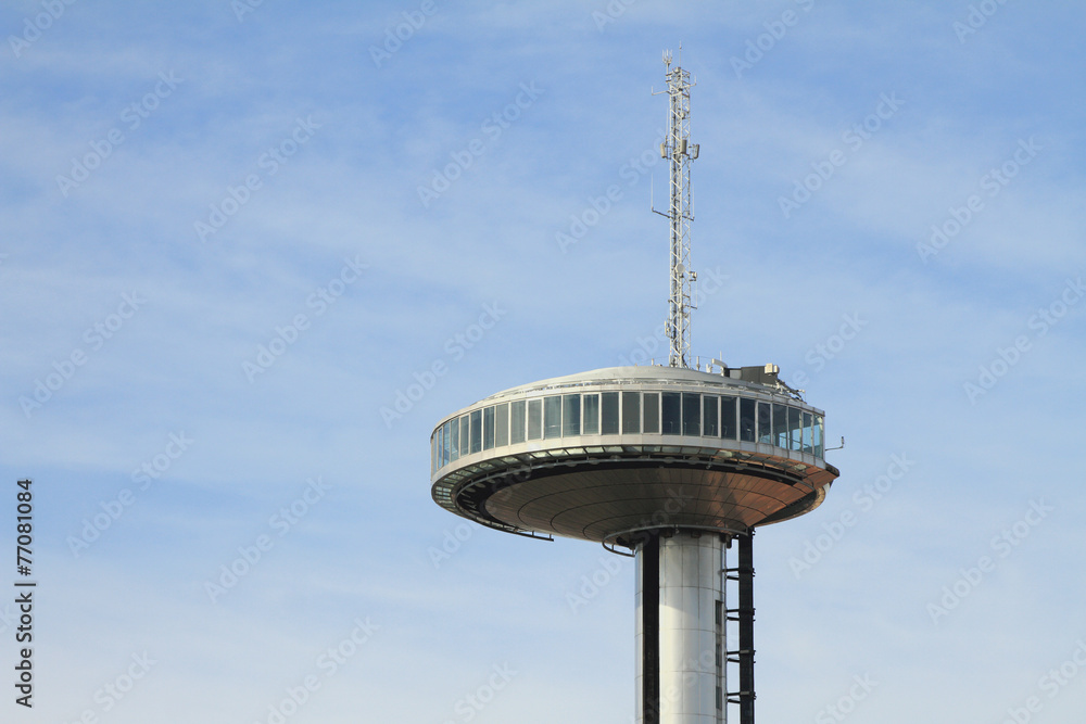 Observation deck of tower of Mirador-del-Faro. Madrid, Spain Observation deck of tower of Mirador-del-Faro. Madrid, Spain