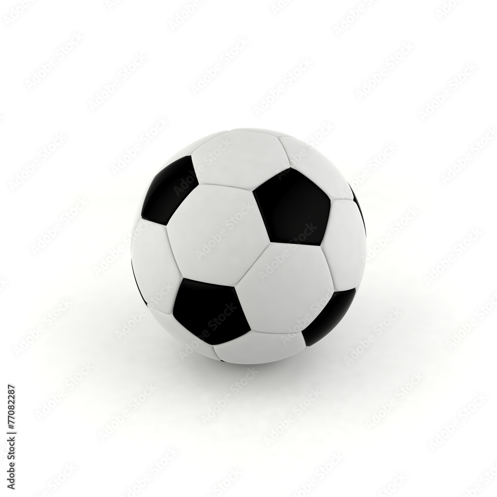 Football ball isolated on white background