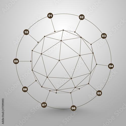 Polygonal sphere of information