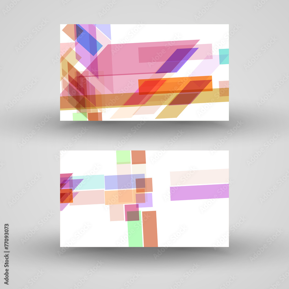Fototapeta premium Vector business-card set for your design