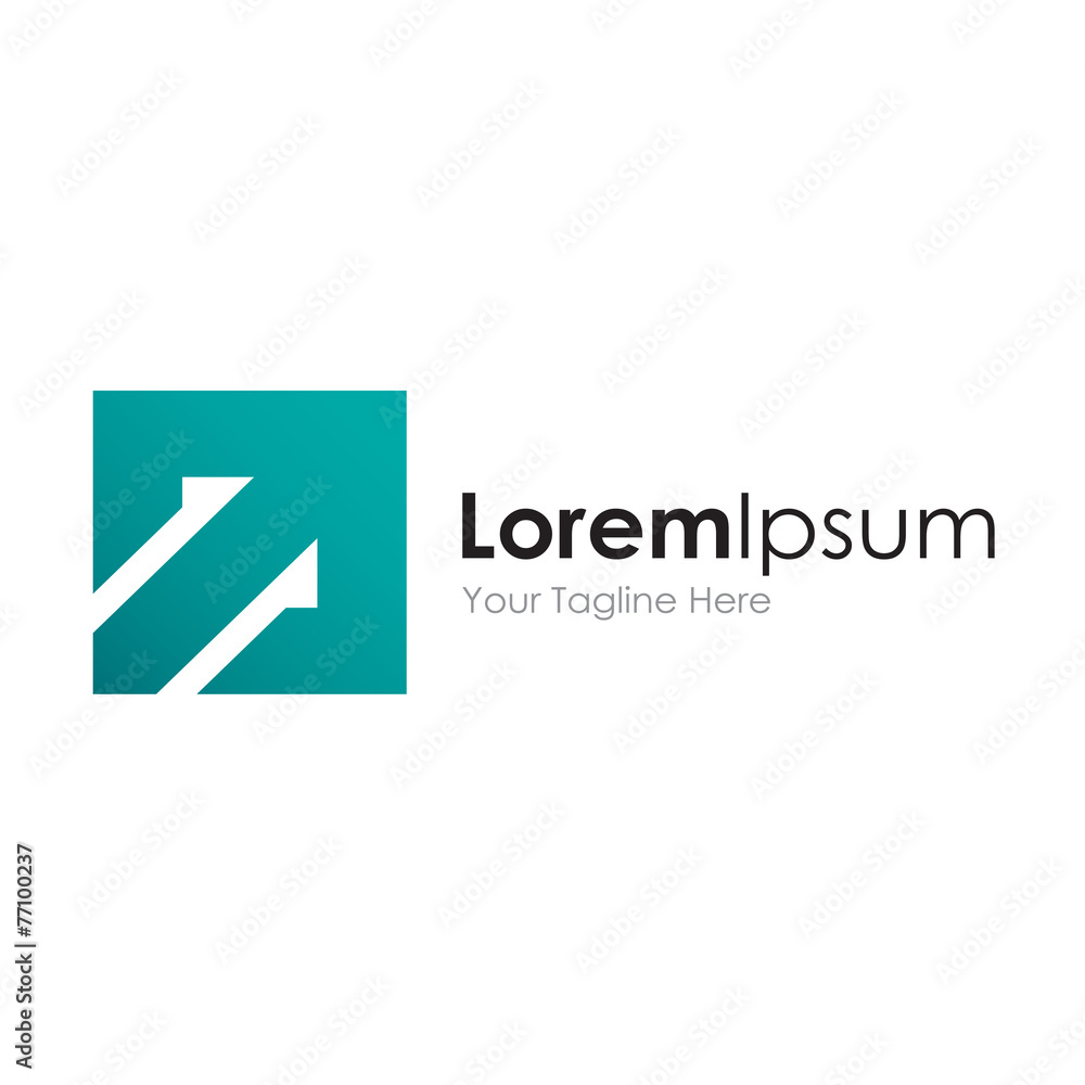 Abstract business green arrow element icon logo Abstract business green arrow element icon logo