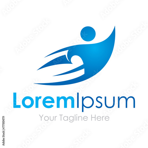 Super man flying business formula success element icons logo