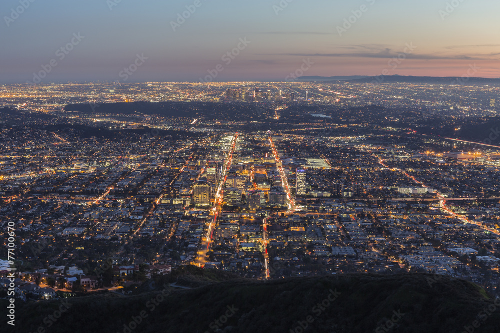 Obraz premium Los Angeles and Glendale California