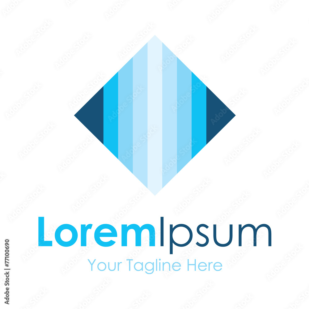 Blue abstract inspiration element icons business logo Blue abstract inspiration element icons business logo