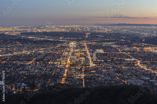 Naklejka na ścianę Los Angeles i Glendale w Kalifornii