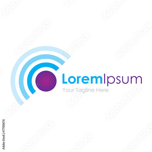 Dot with frequency circles element icons business logo