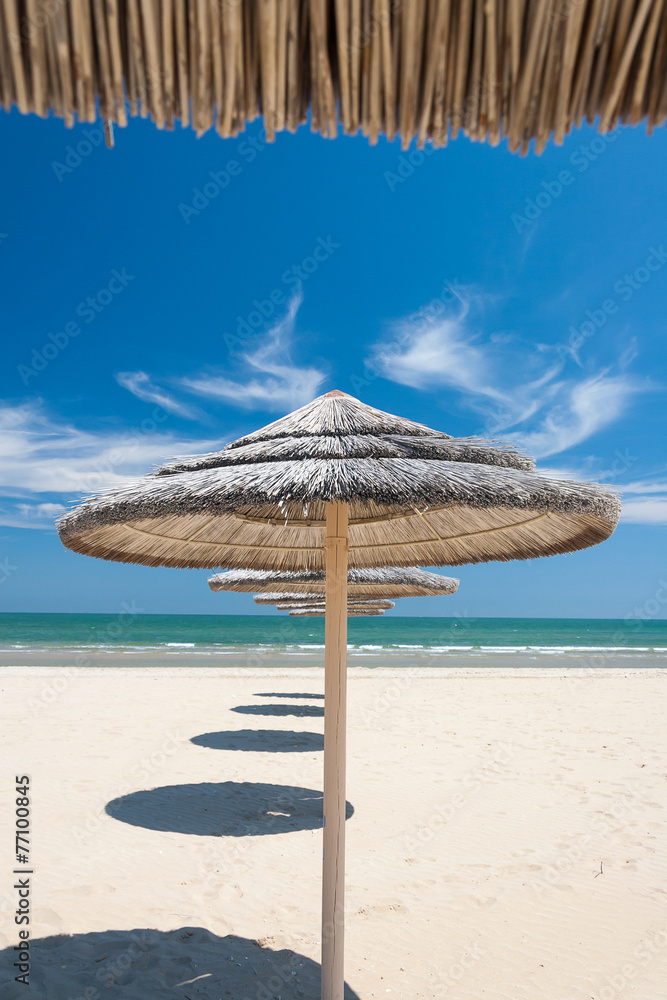 Umbrellas on the beach