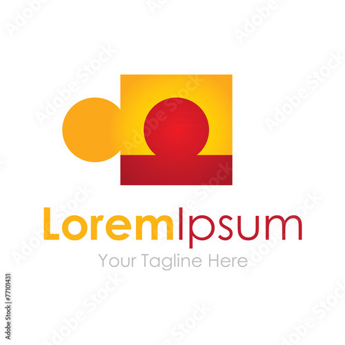 My missing peace in life element icon logo for business