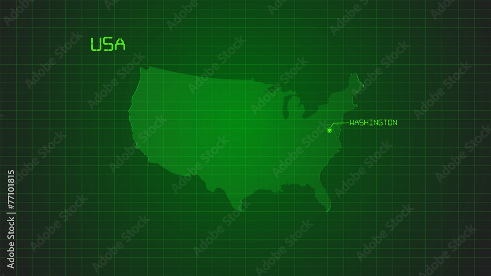 united states of america modern digital map united states of america modern digital map