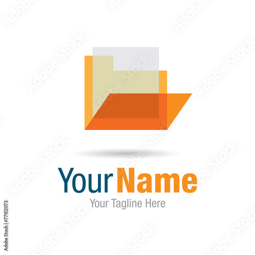 File folder documents graphic design logo icon