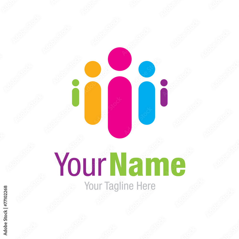 Leader of a group of people graphic design logo icon Leader of a group of people graphic design logo icon