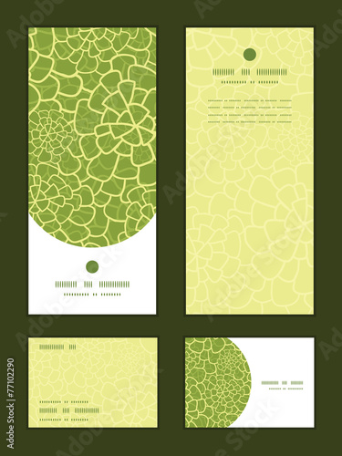 Vector abstract green natural texture vertical frame pattern