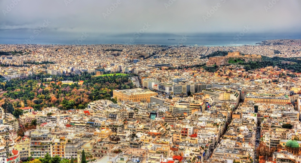 Athens with Parliament and Acropolis - Greece