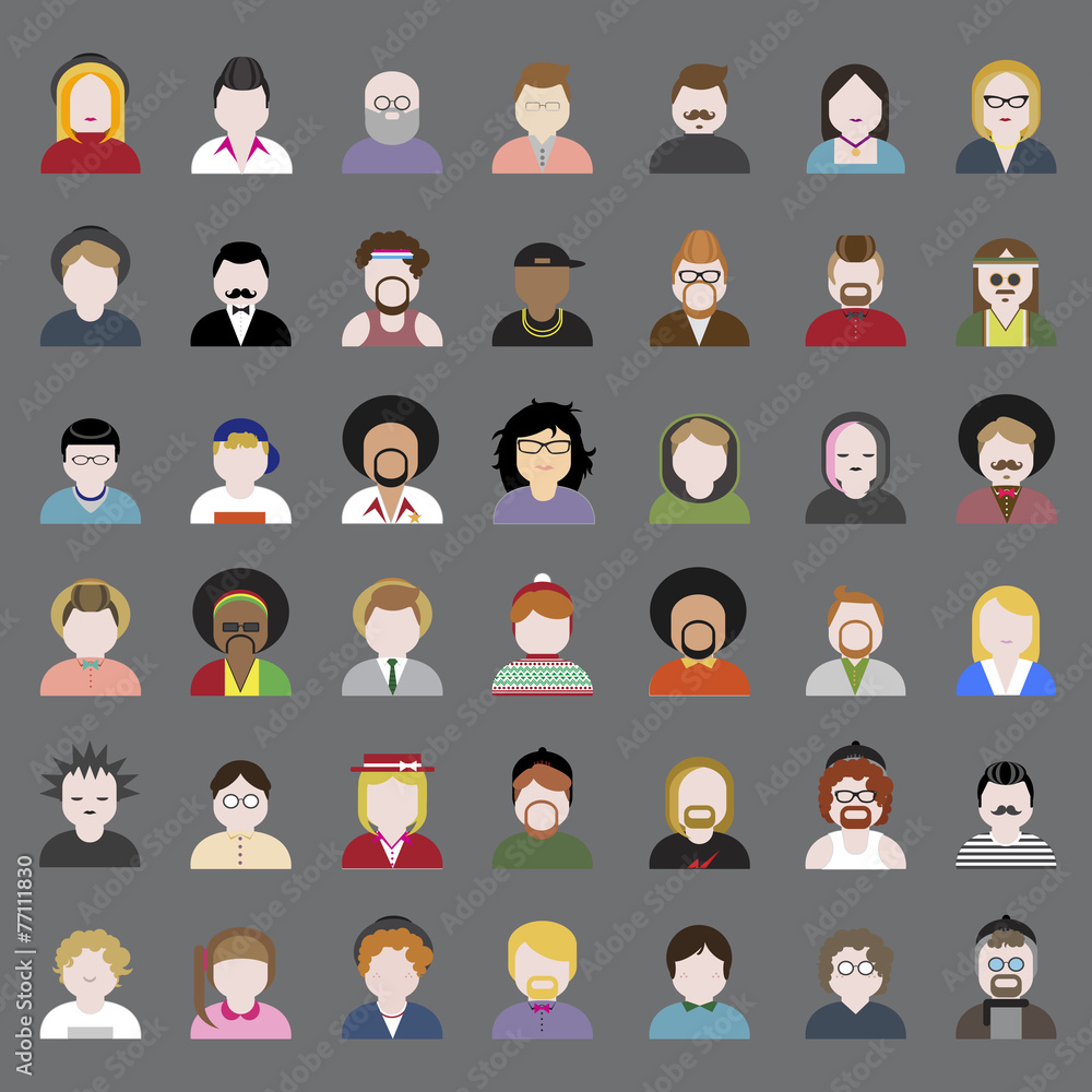 People Diversity Design Characters Avatar Vector Concept People Diversity Design Characters Avatar Vector Concept