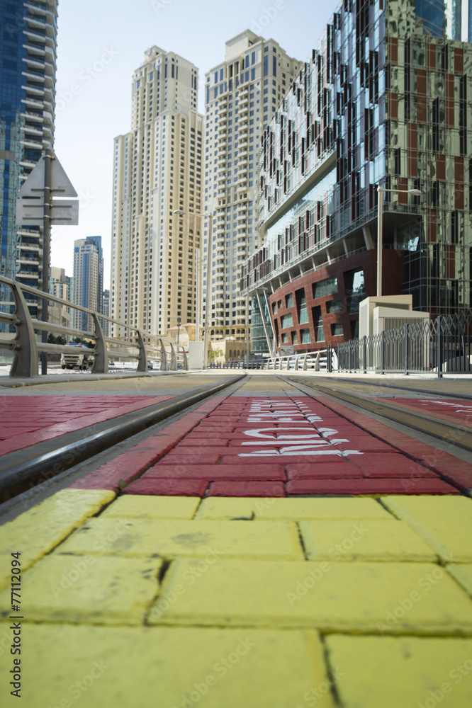 Obraz premium Dubai railway line