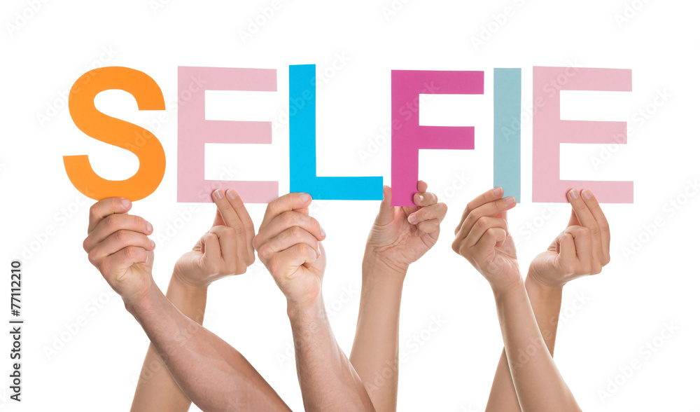 Hands Holding Letters To Form Selfie Hands Holding Letters To Form Selfie