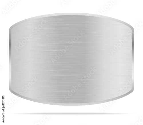 Vector Metal name plate or metal labels