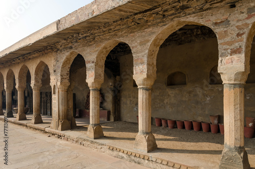 Arcade of Chand Baori Stepwell in Jaipur